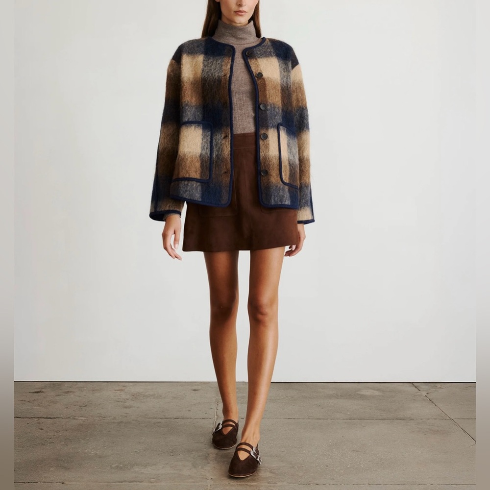 NWT Tanya Taylor - Janet jacket, size Small, in “Toffee Multi”